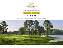 Tablet Screenshot of cobblestonegolf.com